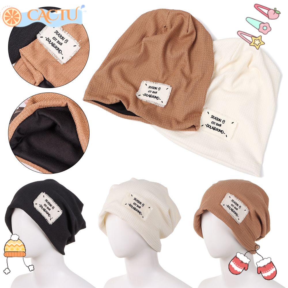 CACTU Mũ beanie Trùm Đầu Giữ Ấm Cho Nam