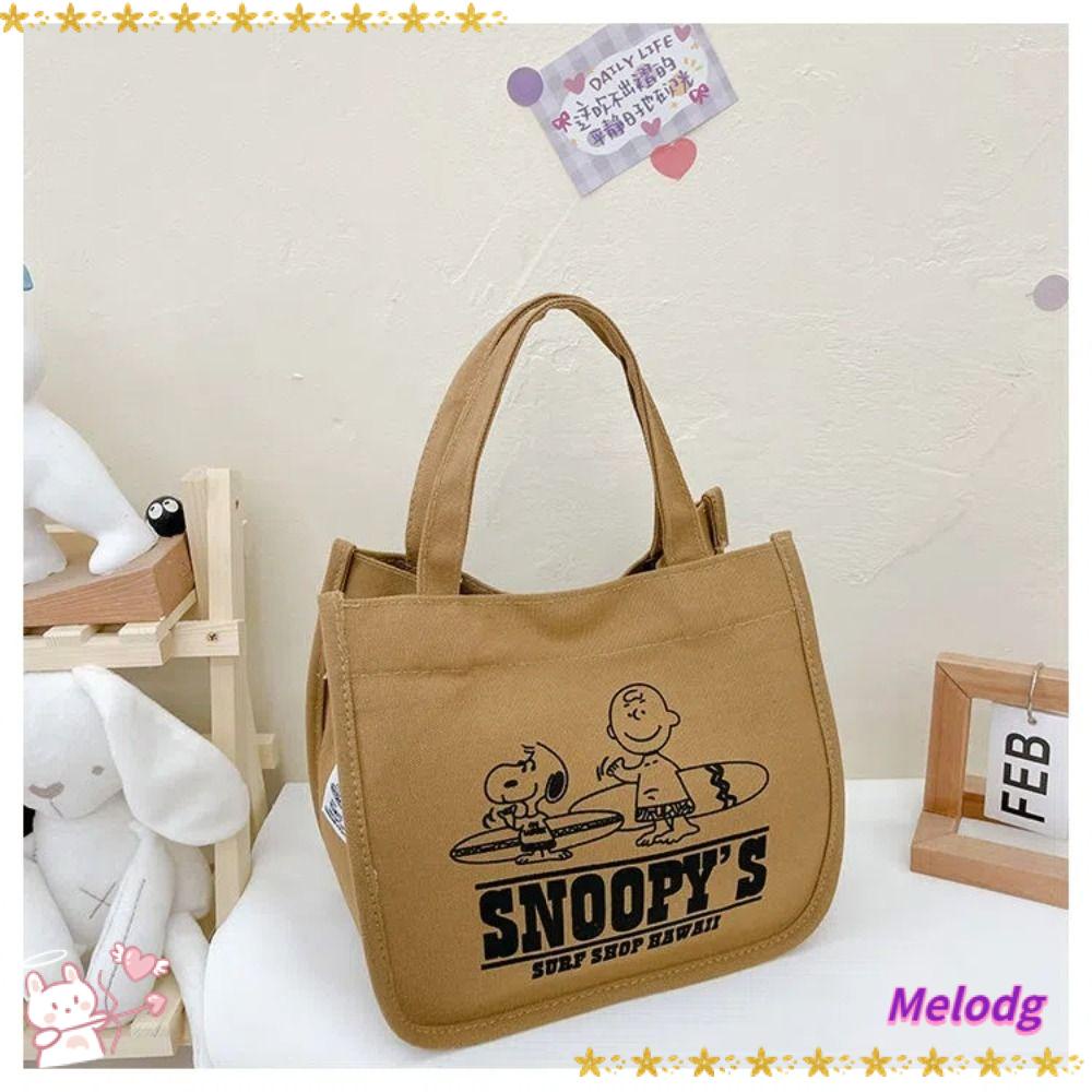 Túi Xách Tay Bằng Vải Canvas In Hình Hoạt Hình Dễ Thương Dành Cho Đi Du Lịch