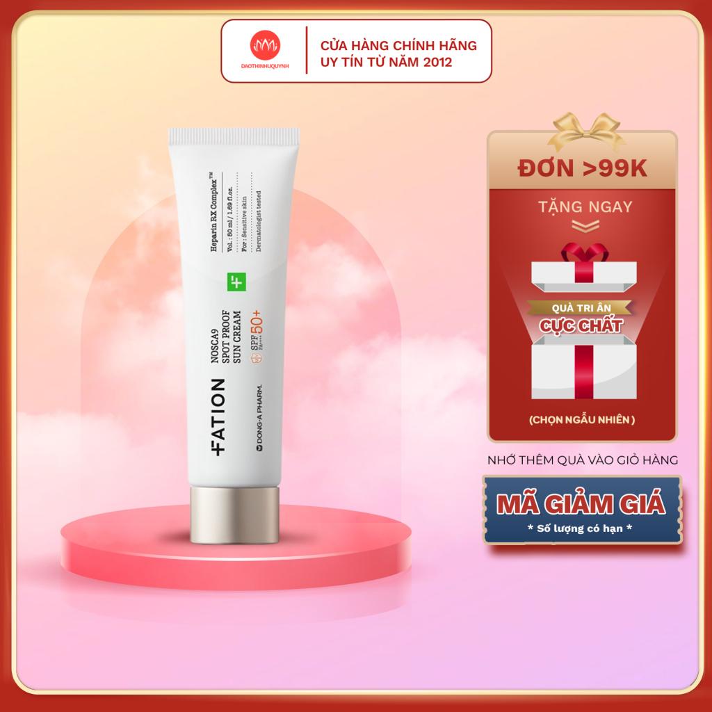 Kem chống nắng Fation Nosca9 Spot Proof Sun Cream SPF 50+ PA++++ dưỡng ẩm , dưỡng trắng da - 50ml