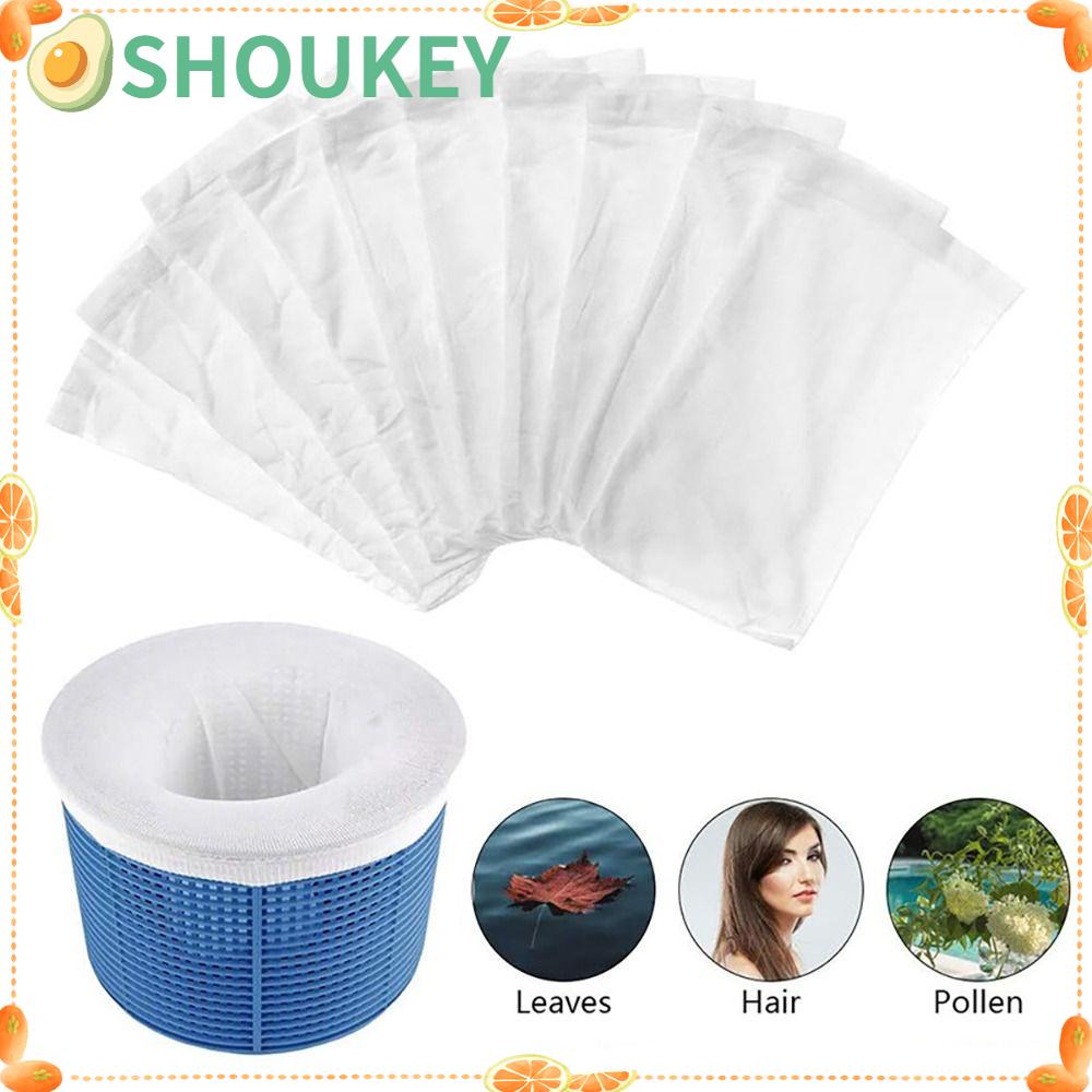 SHOUKEY Bộ 10 / 15 / 20 / 25 / 30 Túi Lưới Lọc Vệ Sinh Bể Bơi Chống Bẩn Tiện Dụng
