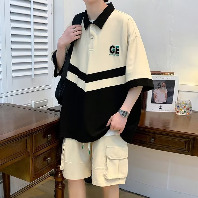 Áo Thun polo Ngắn Tay Phong Cách Đường Phố Thời Trang Mùa Hè Cho Nam