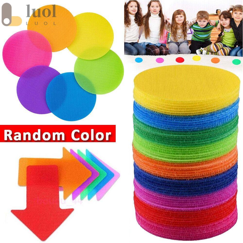 LUOL Set 30 Miếng Dán Sàn Nhà Hình Tròn Chấm Bi