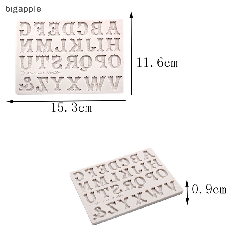 Khuôn Silicone Tạo Hình Chữ Cái Tiếng Anh Trang Trí Bánh Tiện Dụng