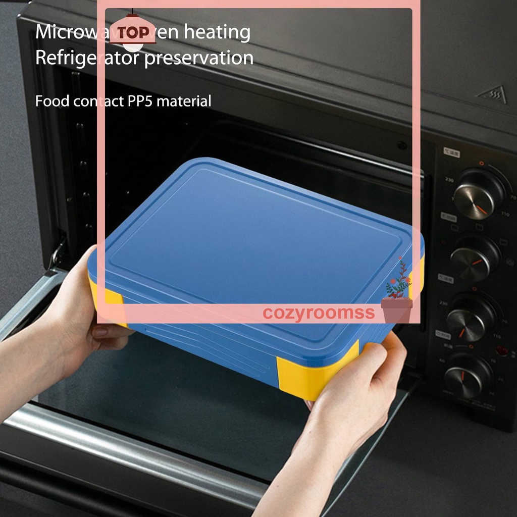 Hộp cơm Hình Chữ Nhật Có Thể Hâm Bằng Lò Vi Sóng