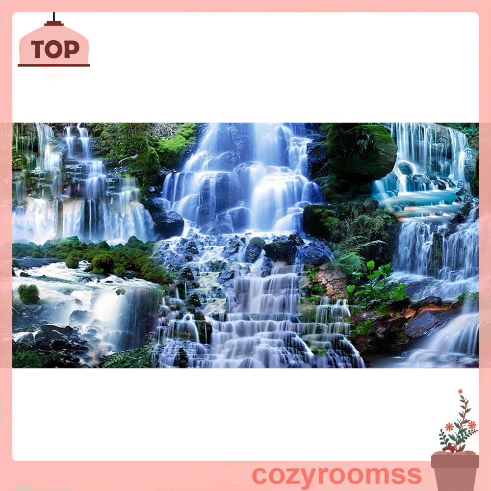 Tranh Đính Đá Kim Cương Toàn Bộ 5D DIY Hình Thác Nước