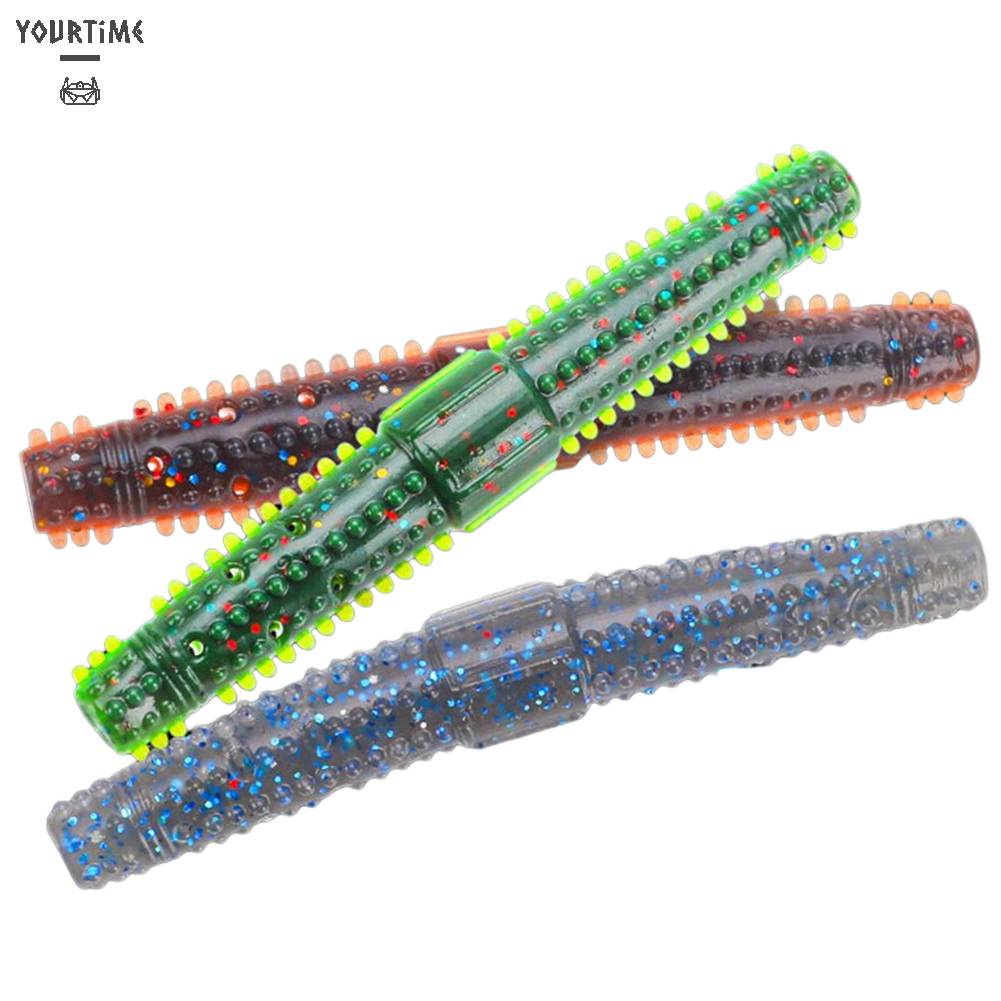 8 Mồi Giun Giả Câu Cá 7cm