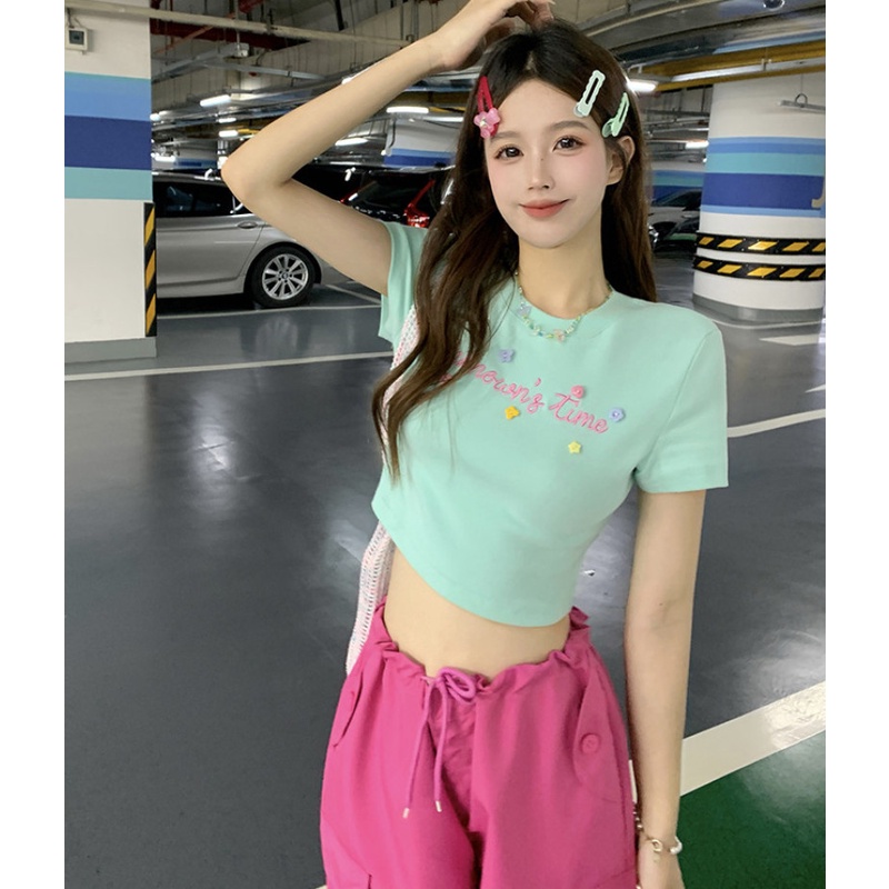 Áo Thun Tay Ngắn Dáng Ôm Thời Trang Mùa Hè