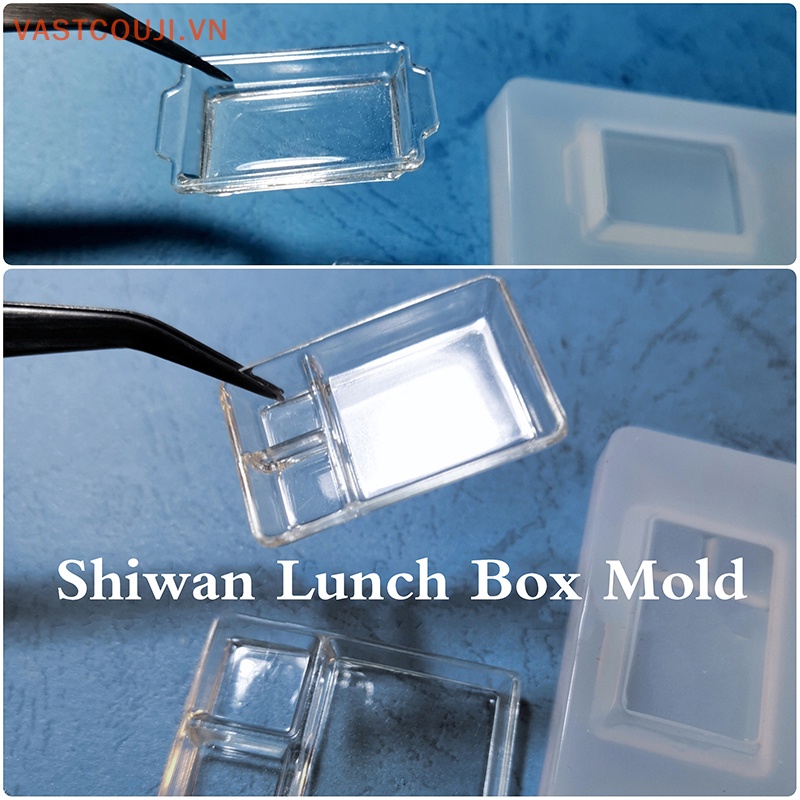 Khuôn Làm Bánh Bằng Silicon Hình Hộp Cơm Cho Nhà Búp Bê Tỉ Lệ 1: 12