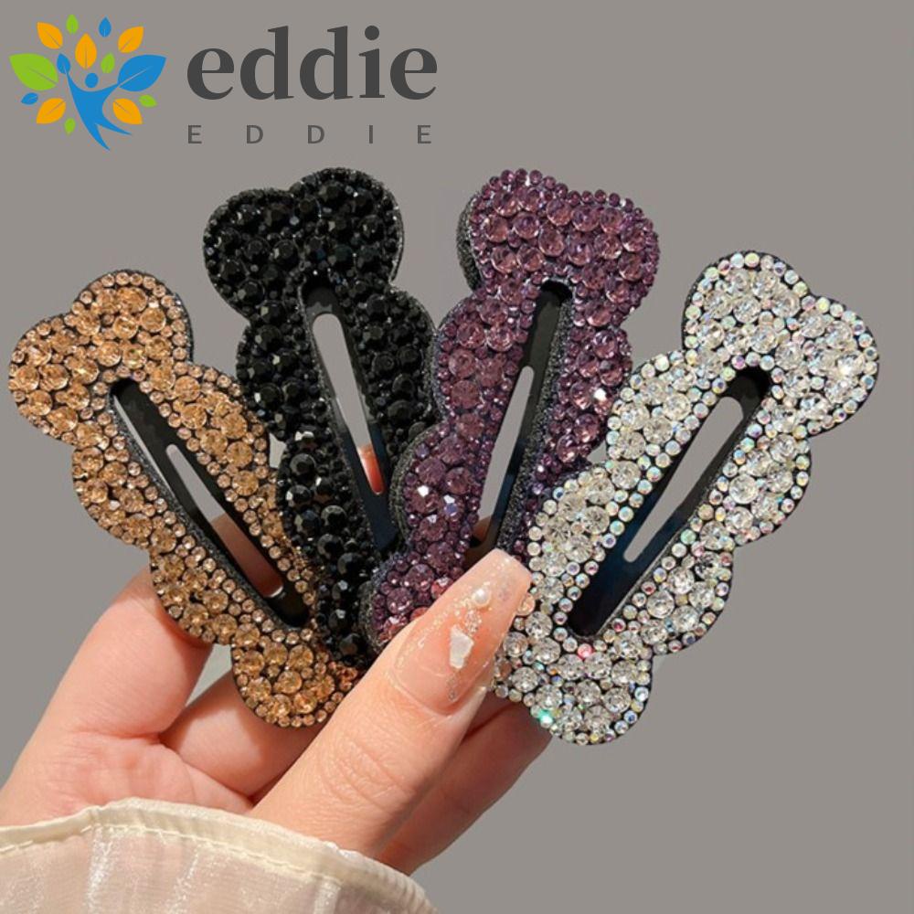 26EDIE Kẹp Tóc Hợp Kim Màu Trơn Phong Cách Vintage Sang Trọng Cho Nữ