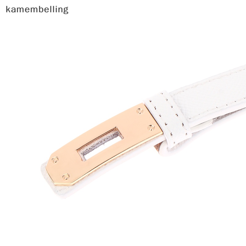 Kamembelling Thắt Lưng Da Bản Nhỏ Phối Khóa Kim Loại Thời Trang Cho Nữ