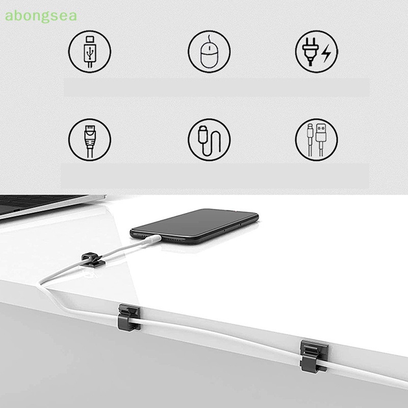 Set 10 Dụng Cụ Sắp Xếp Dây Cáp Mini Dễ Lắp Đặt