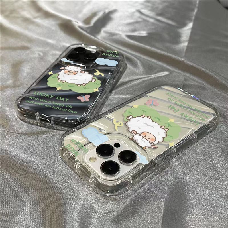 Ốp Điện Thoại Mềm Trong Suốt Họa Tiết Cừu Dễ Thương Cho Iphone 14Promax 7 7Plus 8 Plus 1312 11 VC7B