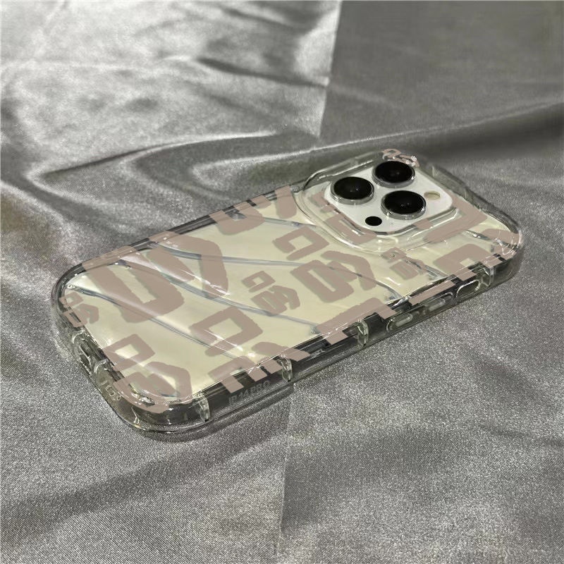 Ốp Điện Thoại Mềm Trong Suốt In Chữ Dễ Thương Cho iPhone14promax 1312 / 11 7 / 8plus xr / sins ZS1T