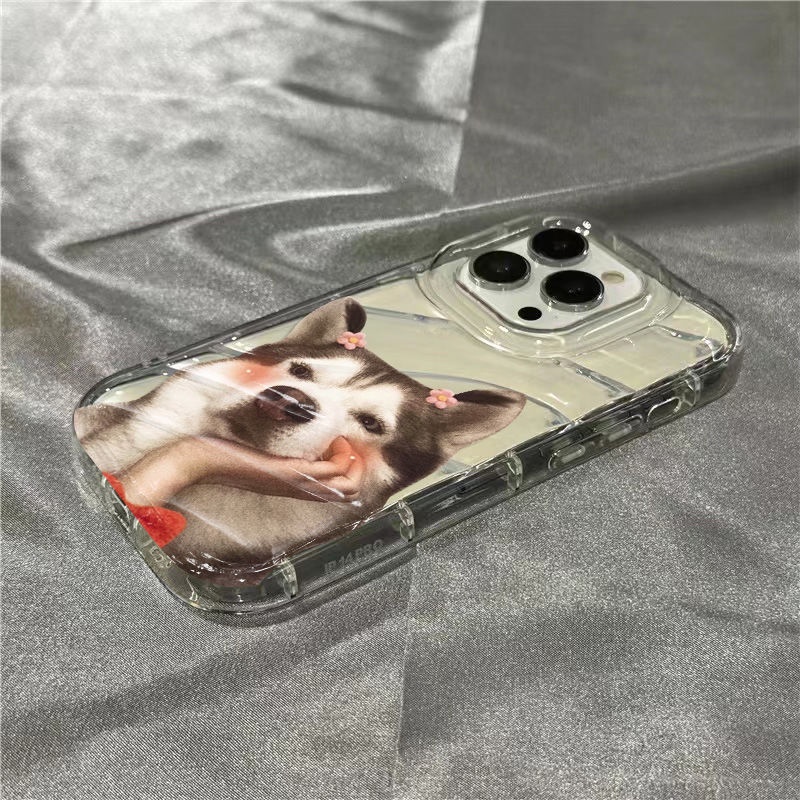 Ốp Điện Thoại Mềm Trong Suốt Hình Cún Dễ Thương Cho Iphone 1312 / Cute / plus xr 8 117 14Promax RI2Z