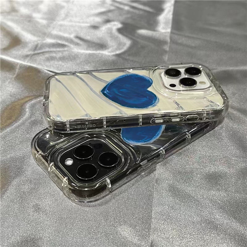 Ốp Điện Thoại Dẻo Trong Suốt Họa Tiết Trái Tim Phong Cách Graffiti Cho iPhone14promax1312 / / xr 7 / 8Splus 11