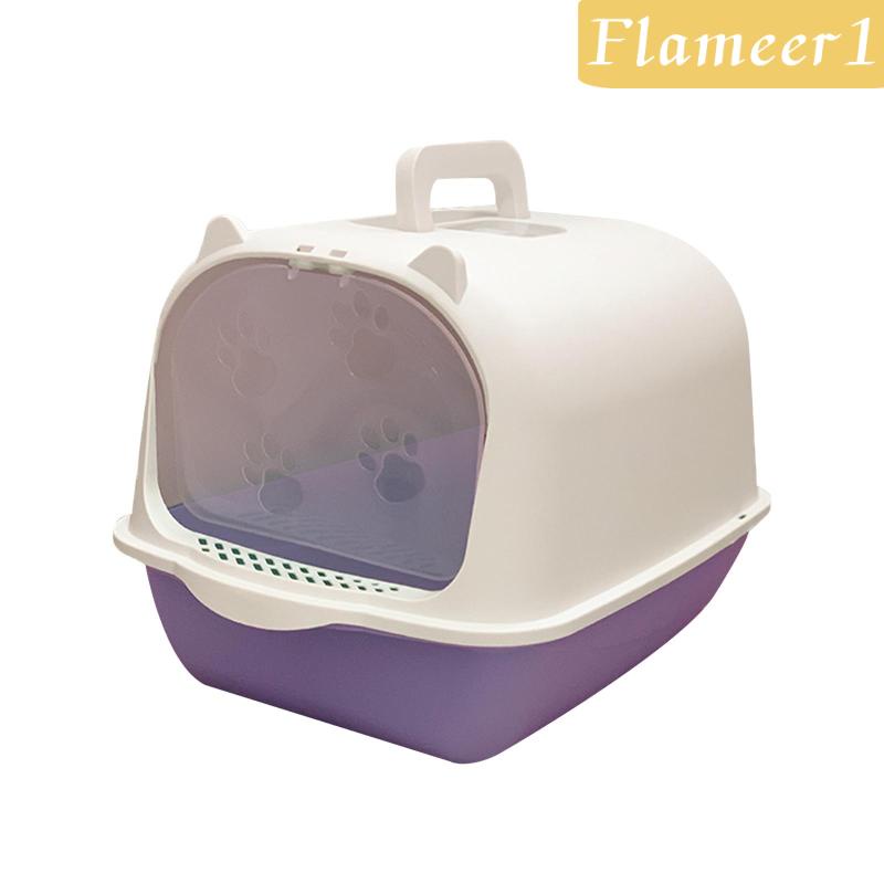 [Flameameer1] Hộp Khử Trùng Cho Mèo Đi Vệ Sinh Có Nắp Đậy Bền Bỉ