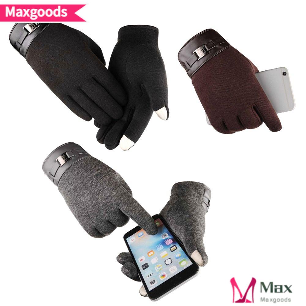 MAXG Găng Tay Thể Thao Lông Cừu Ấm Áp Hợp Thời Trang Cho Nam