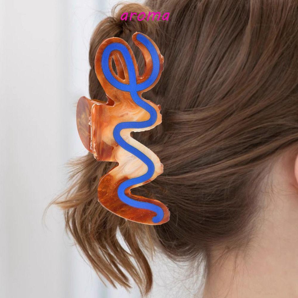 Kẹp Tóc Hình Gợn Sóng Cỡ Lớn Thời Trang Cho Nữ