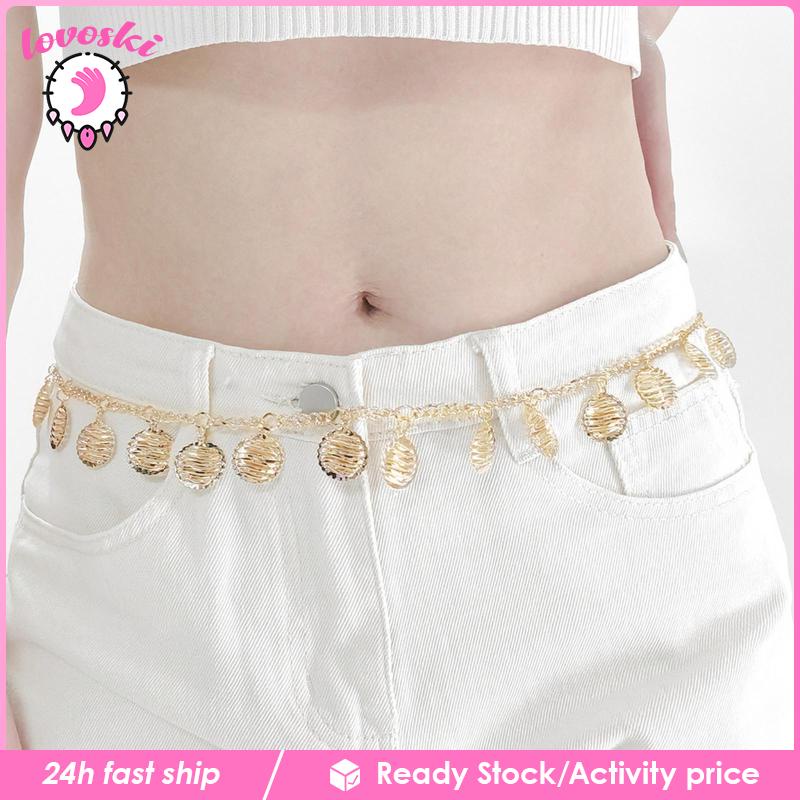 Thắt Lưng Dây Xích Kim Loại Trang Trí Cho Nữ Múa Bụng