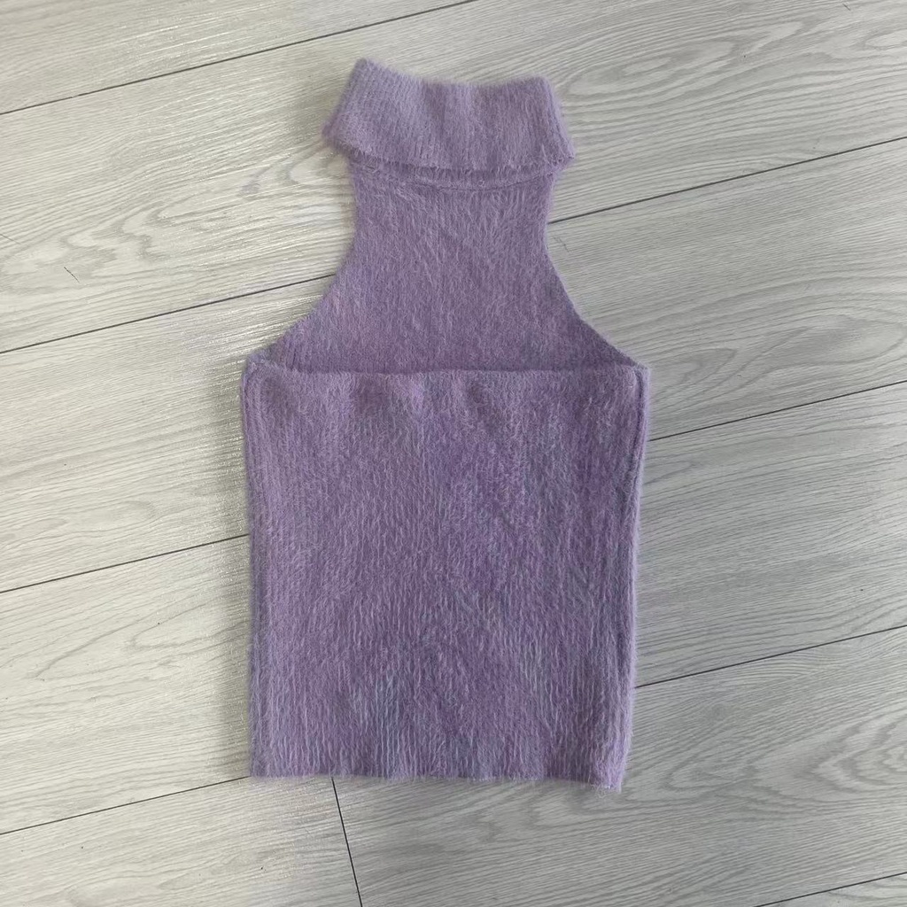 Áo Hai Dây Dệt Kim Ôm Dáng Màu Trơn Phong Cách Mới 2022 Cho Nữ