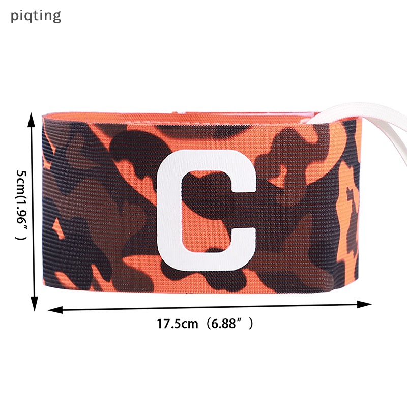 Piqt Băng Đeo Cánh Tay Nylon Họa Tiết Rằn Ri / Đội Trưởng Bóng Đá Chuyên Nghiệp Có Thể Điều Chỉnh EN