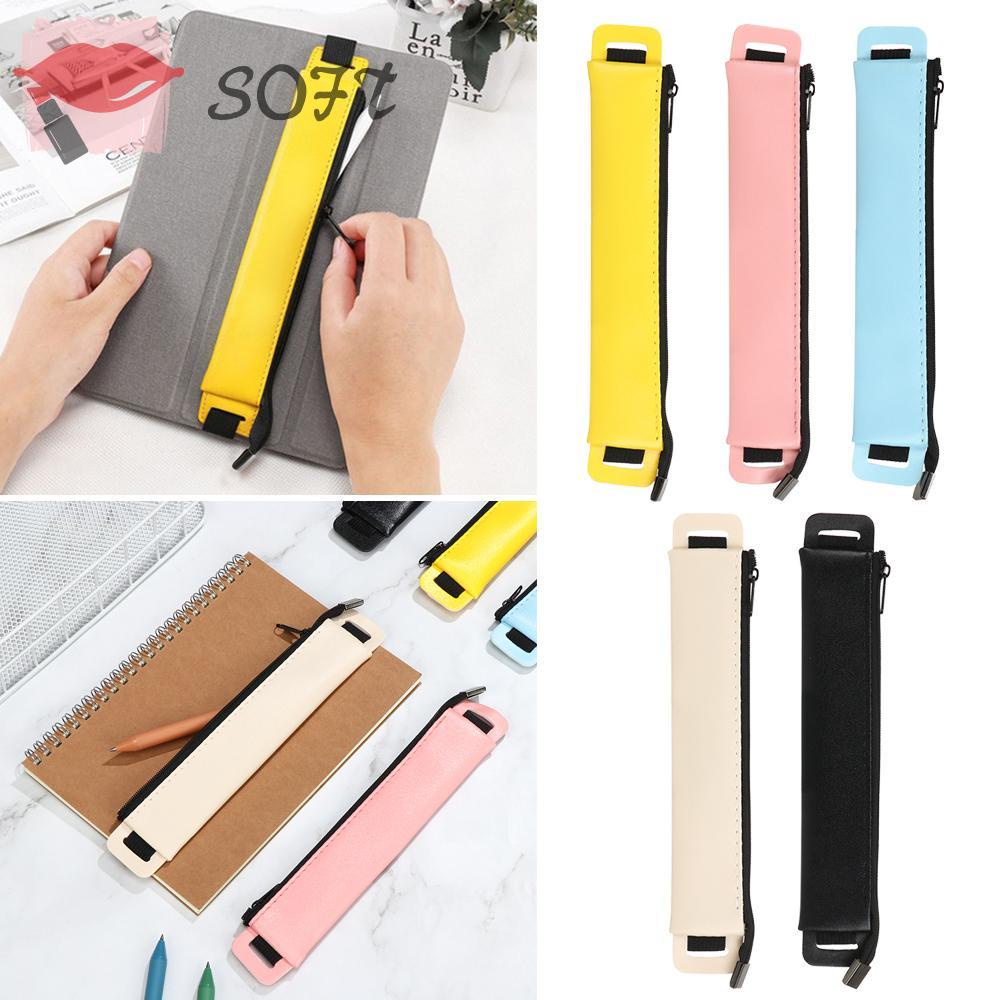 SOFTNESS 1 Túi Da Đựng Bút Chống Bụi Chống Thất Lạc Cho Notebook / Máy Tính Bảng Giá Đỡ