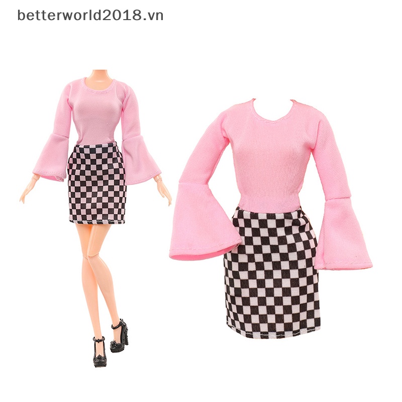 Set Áo Và Quần In Hoa Thời Trang Đường Phố Cho Búp Bê