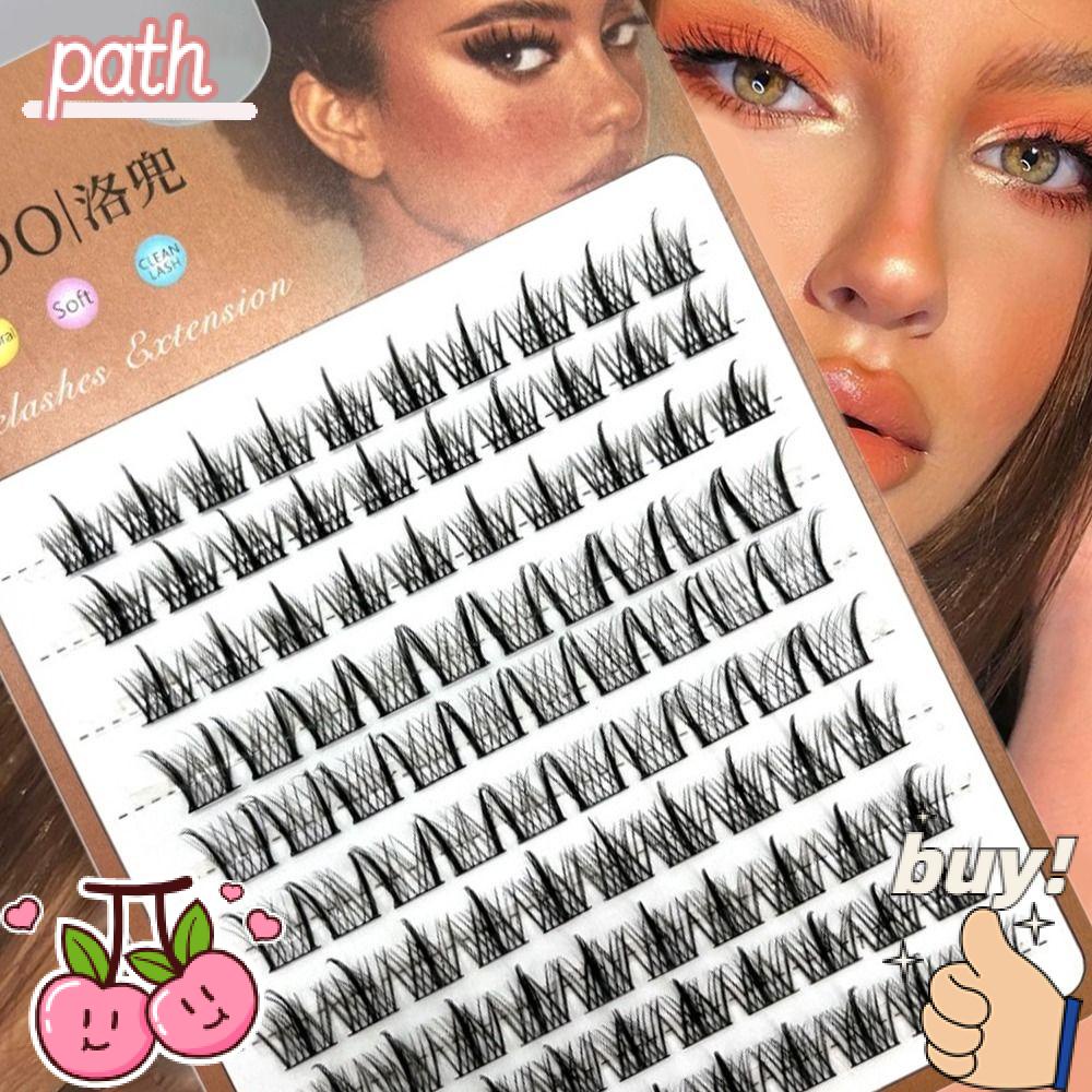 PATH Hộp 10 Hàng Lông Mi Giả Nối Dài Tự Nhiên Hình Hoa Hướng Dương