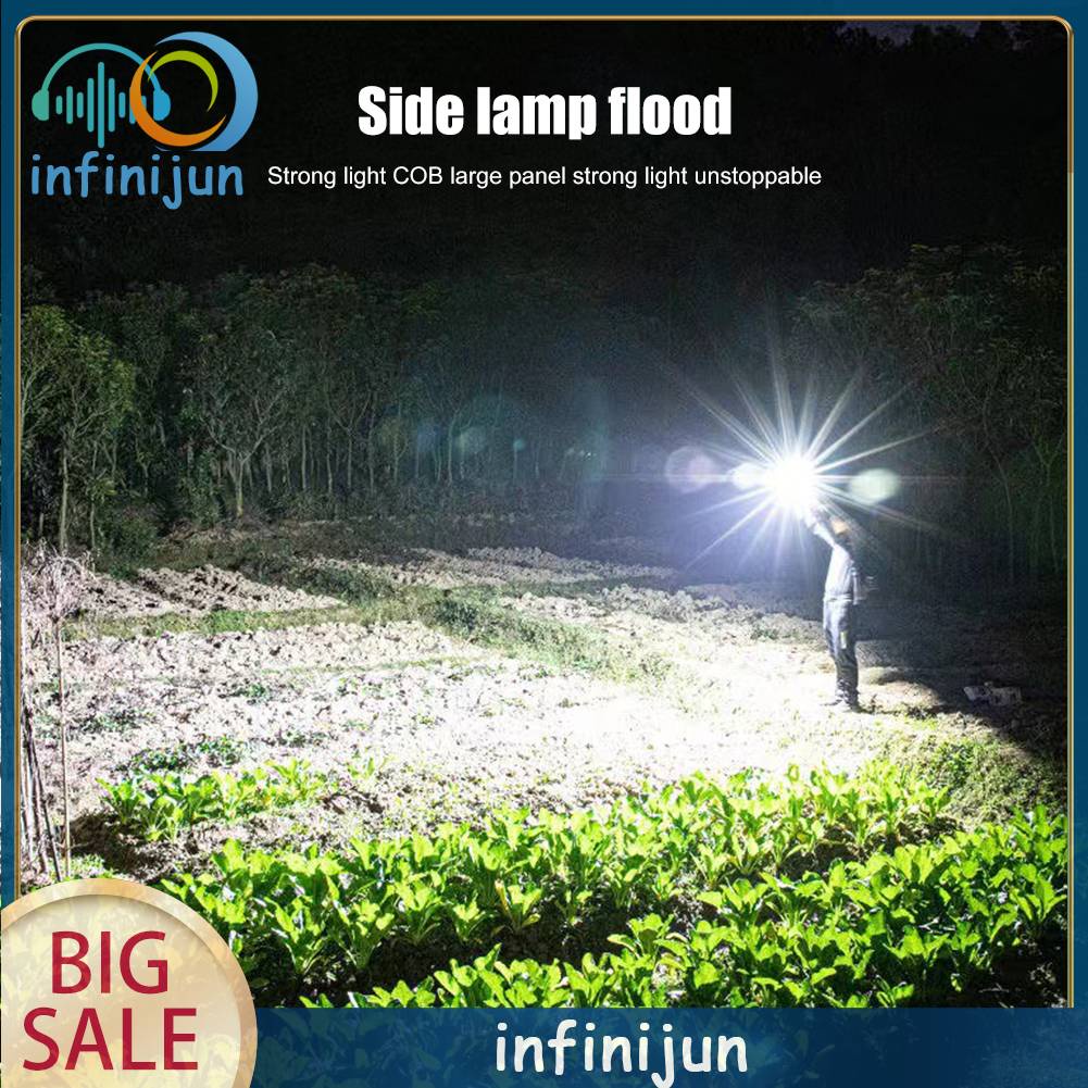 Đèn Pin Cầm Tay 4 Chế Độ LED COB