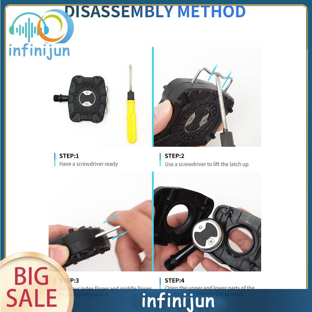 Bàn Đạp Phẳng Chuyển Đổi Hỗ Trợ Cho Xe Đạp Wahoo