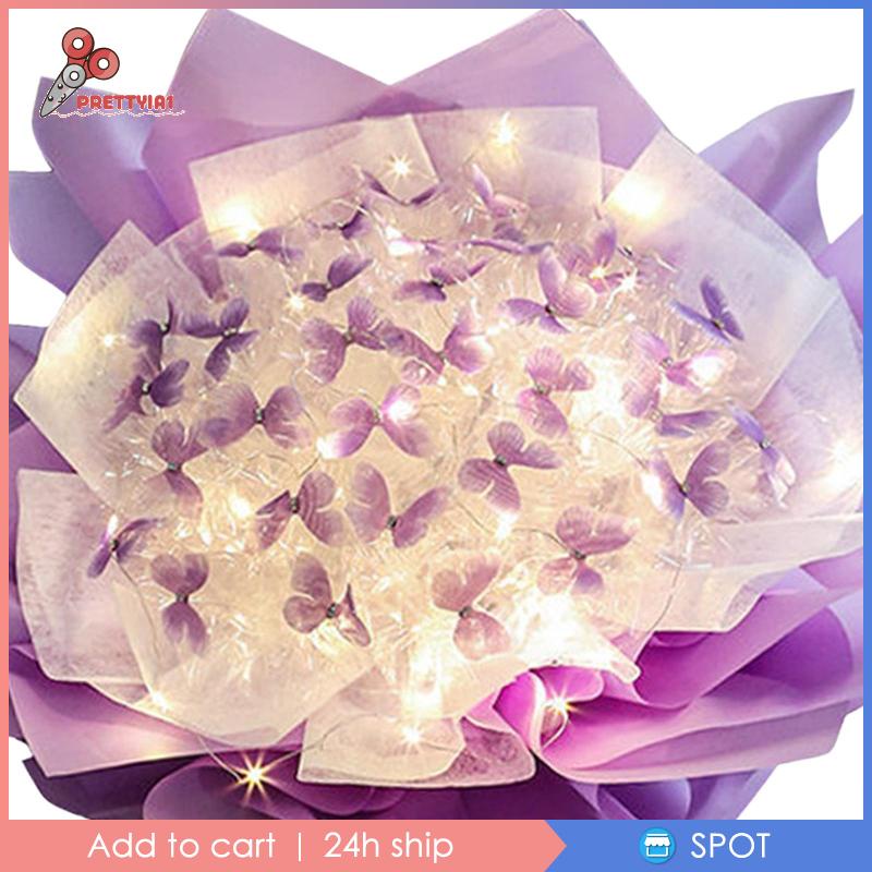 Túi Đựng Quà Họa Tiết Bươm Bướm / Hoa Xinh Xắn DIY