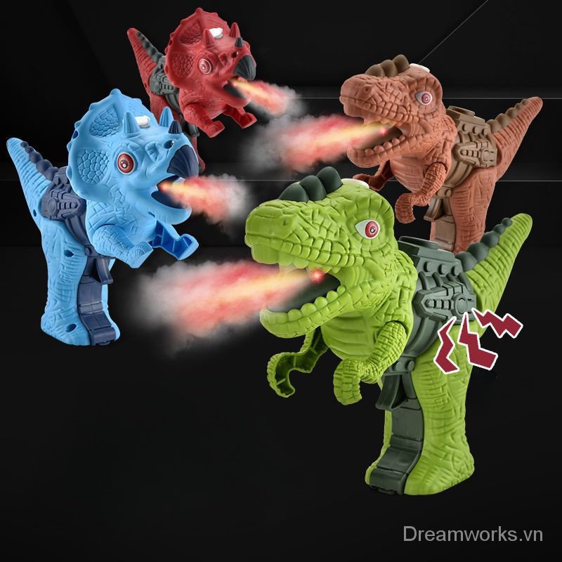 Đồ Chơi Khủng Long Bạo Chúa Phun Sương Cho Bé Trai 2-3 Tuổi