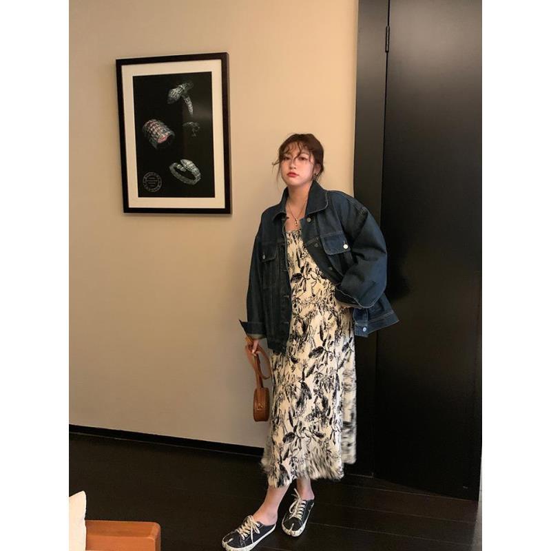 Đầm Hai Dây Dáng Rộng In Họa Tiết Phong Cách Cổ Điển Thời Trang Mùa Hè Cho Mẹ Bầu