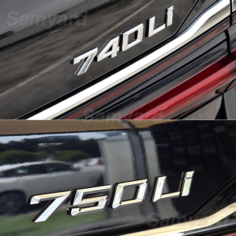 Logo Chữ Cái ABS 3D Trang Trí Xe Hơi BMW 7 Series 730i 735i 740i 745i 750i 760i 730Li 740Li E38 E65 E66 F01 F02 G11 G12