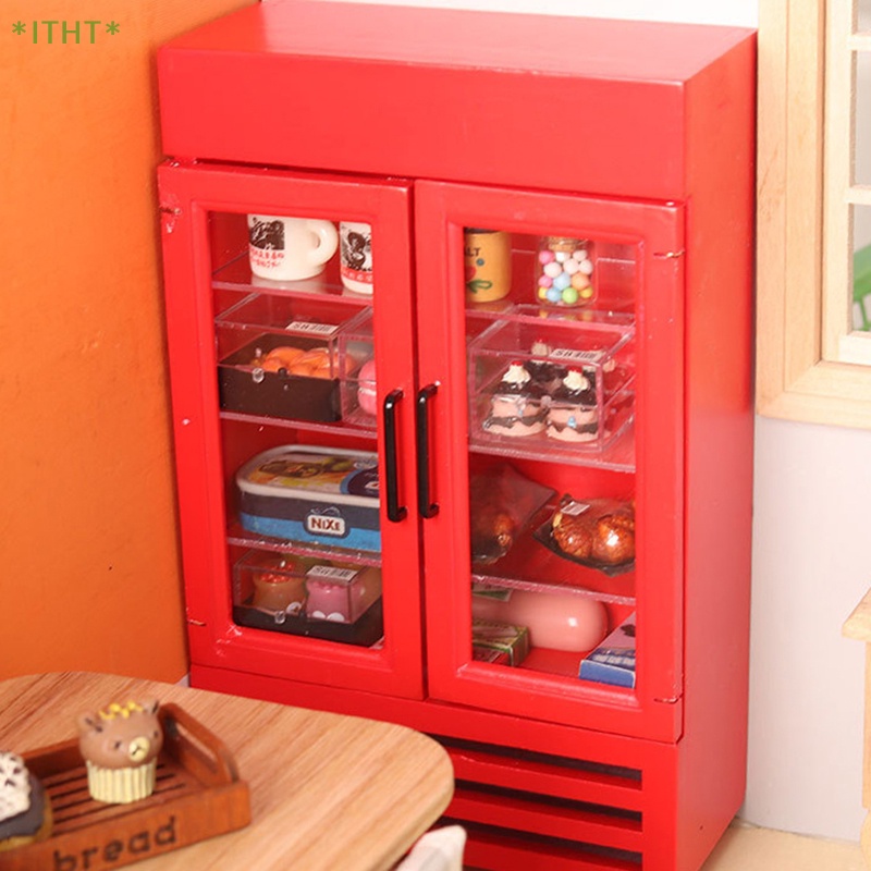 Mô Hình Tủ Lạnh Mini Hai Cửa Trang Trí Nhà Búp Bê Mới