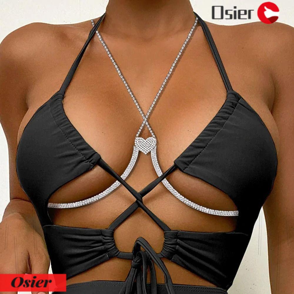 1 Dây Xích Đeo Cơ Thể Màu Vàng / Bạc Đính Pha Lê Quyến Rũ Cho Nữ