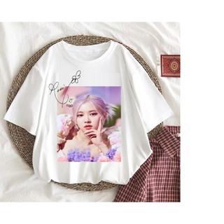 AOGAME.STORE Black Pink Áo thun Rose nhóm nhạc Blackpink