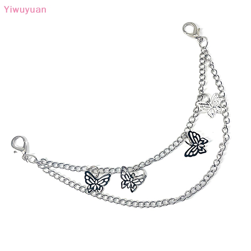 < Yiwuyuan > Dây Xích Kim Loại Nhiều Lớp Mặt Hình Thỏ Ngôi Sao Năm Cánh Phụ Kiện Túi Xách Đeo Chéo Dây Xích DIY Mới