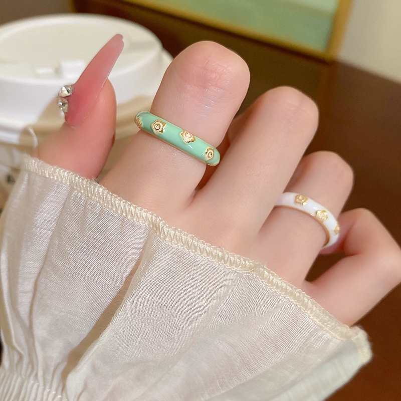 Nhẫn Hở Hình Mắt Ếch Hoạt Hình Dễ Thương Có Thể Điều Chỉnh Cho Nữ
