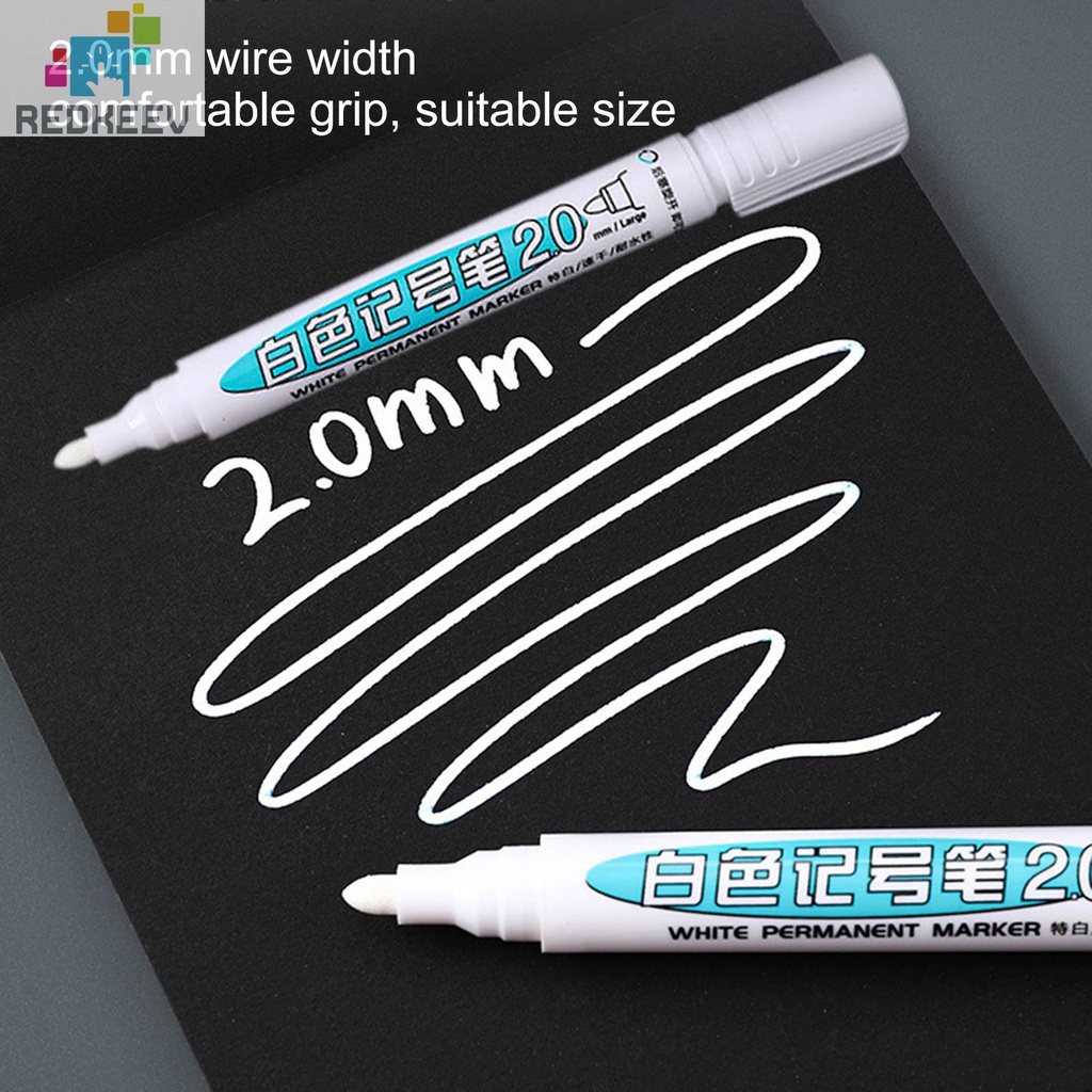 Set 4 Bút Lông Màu Trắng Ngòi 1 / 2mm