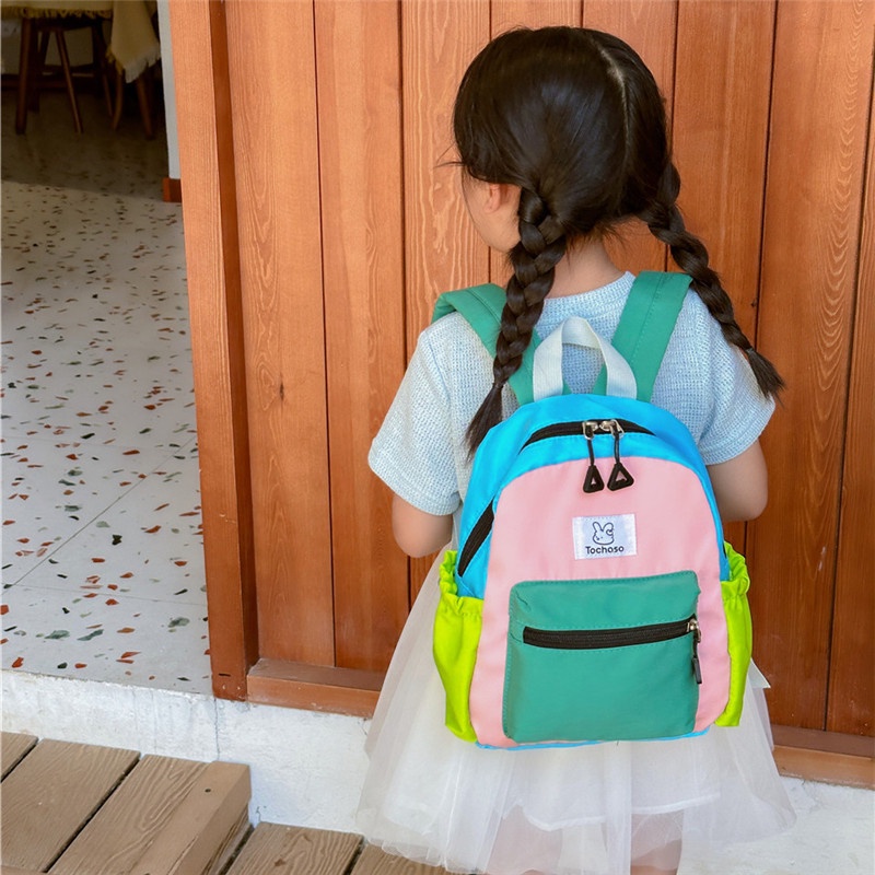 Ba Lô Đi Học Siêu Nhẹ Phối Màu Dễ Thương Thời Trang Nhật Bản Cho Bé Trai Và Gái