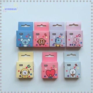 Cuộn băng keo washi in họa tiết BT21 BTS không độc hại siêu bền sử dụng