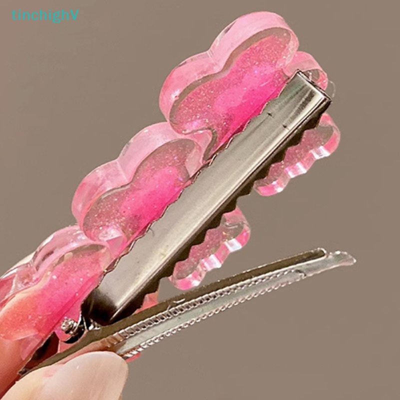 Kẹp Tóc Hình Gấu Nhỏ Lấp Lánh Thời Trang Mùa Hè Cho Nữ