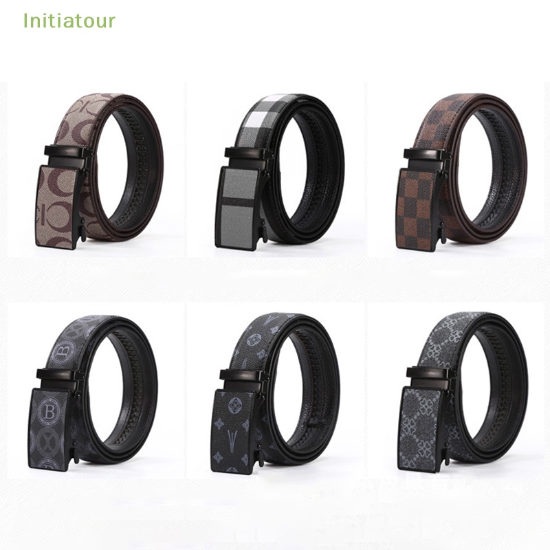 Thắt Lưng Màu Đen Khóa Kim Loại Tự Động Thời Trang Công Sở Cho Nam