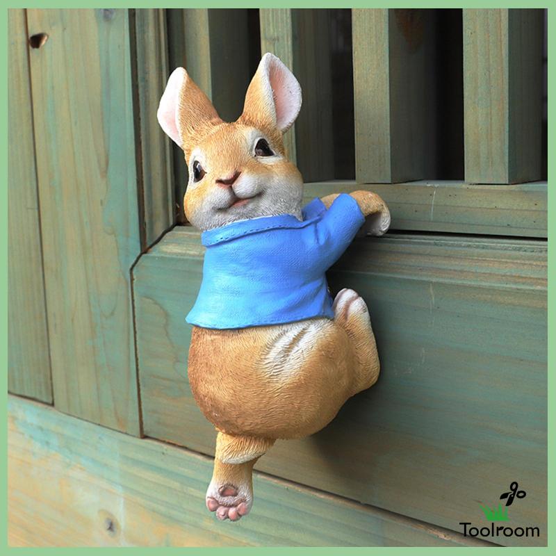 Mô Hình Chú Thỏ Tinh Xảo Trang Trí Sân Vườn