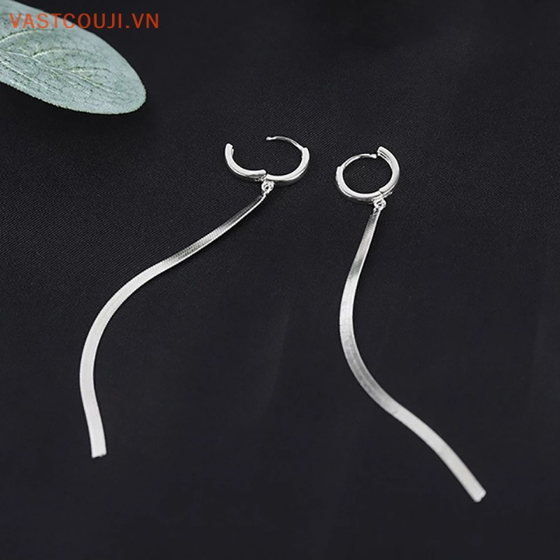 Khuyên Tai Tua Rua Dáng Dài Đơn Giản Độc Đáo Phong Cách Hàn Quốc Cho Nữ