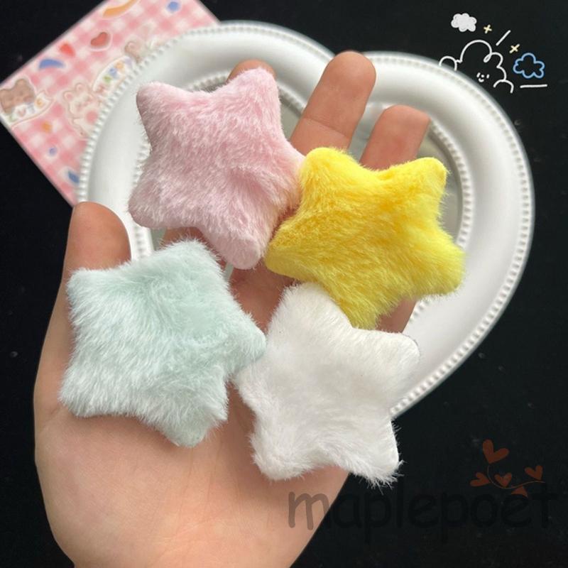 Kẹp Tóc Hình Ngôi Sao Hoạt Hình Màu Trơn Dành Cho Nữ
