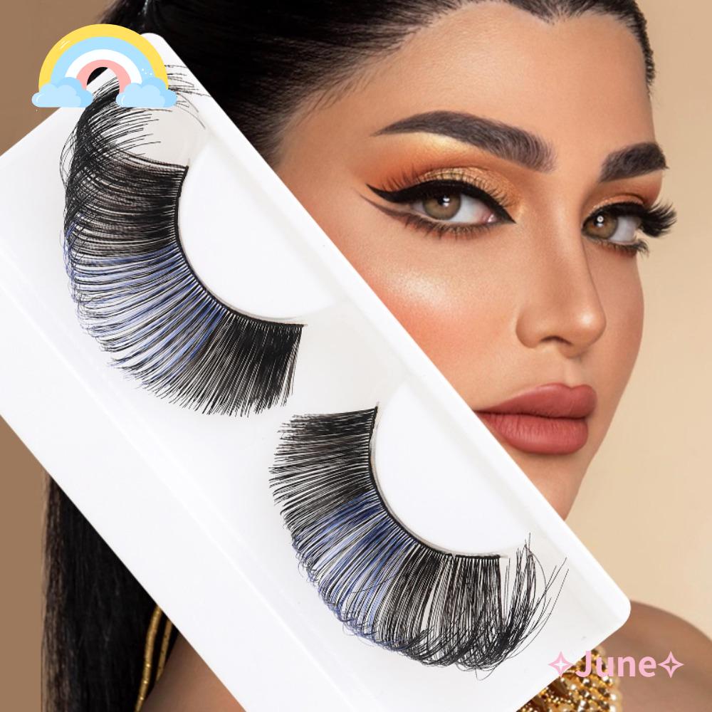 JUNE Mascara Trang Điểm Lông Mi 20mm Nhiều Màu Sắc Tự Nhiên Mềm Mịn Chống Bọng Mắt