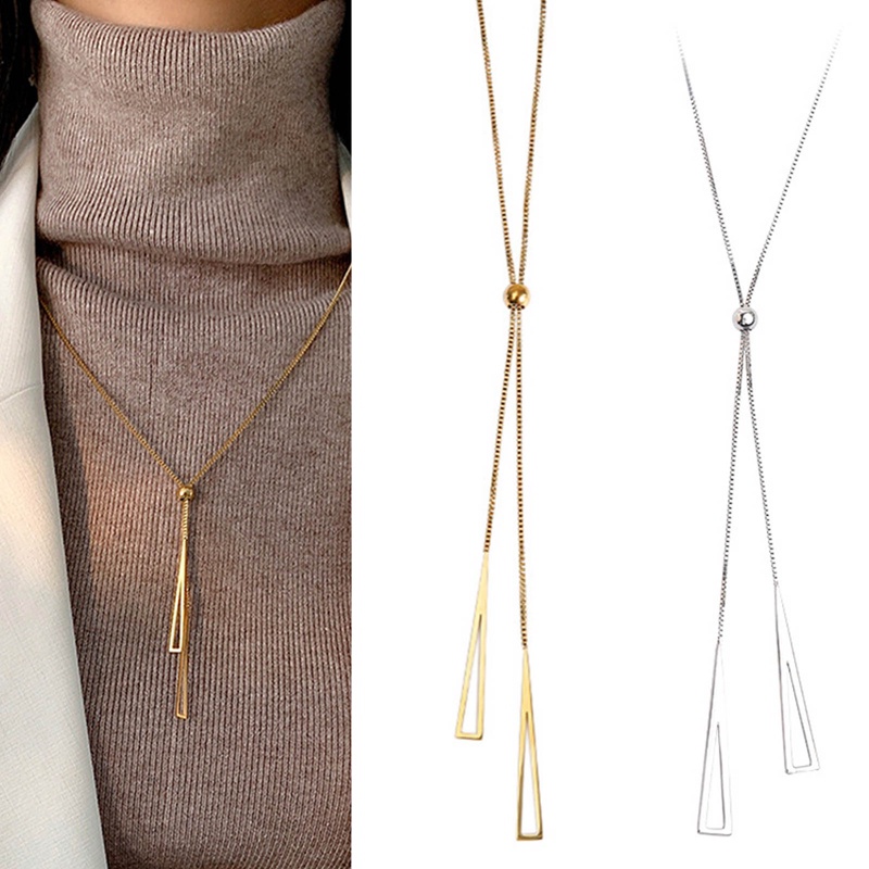 Ygt Vòng Cổ Choker Bằng Thép Titan Phối Tua Rua Có Thể Điều Chỉnh Thời Trang Cho Nữ