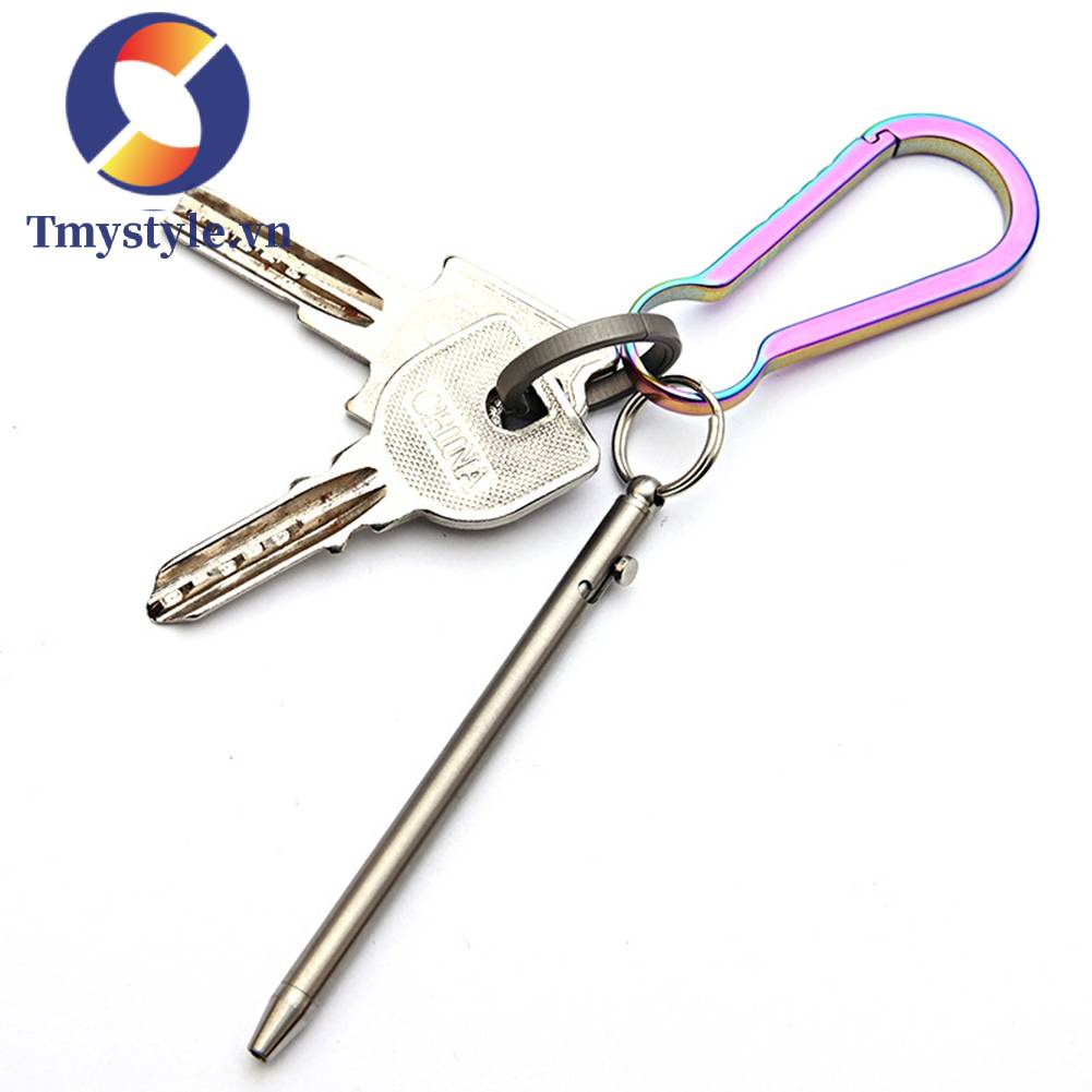 Bút Ký Tên Mini Bằng Kim Loại Titan Dành Cho Cắm Trại Ngoài Trời